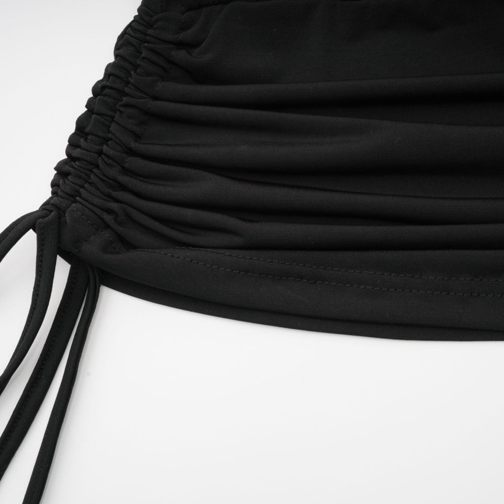 Nala Jarse Panelli Denim Üst Ve Etek Uyumlu Set