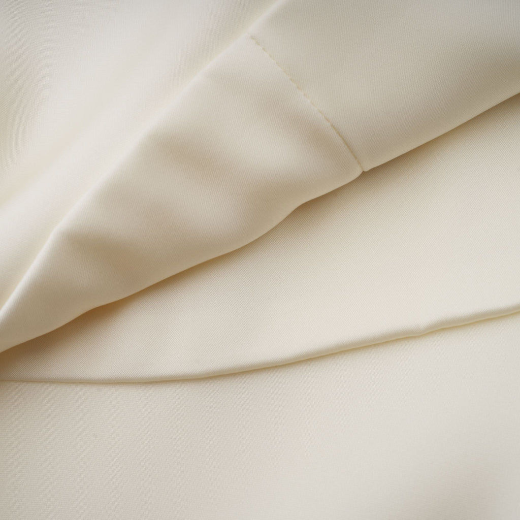 Lyna Beyaz Saten Fırfırlı Mini Elbise, Şal Panel Detaylı