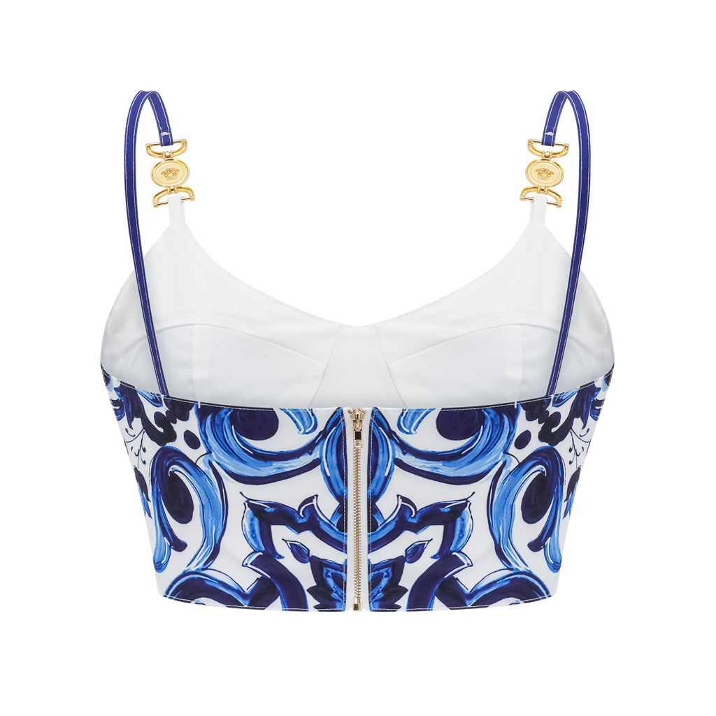 Allegra Grafik Baskılı Üst Ve Etek Eşleştirme Seti