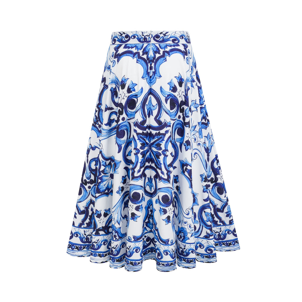 Allegra Grafik Baskılı Üst Ve Etek Eşleştirme Seti