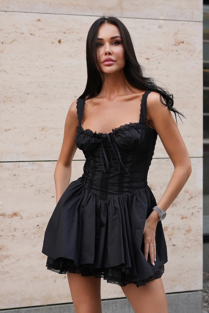 Noemi Dantel Detay Mini Elbise