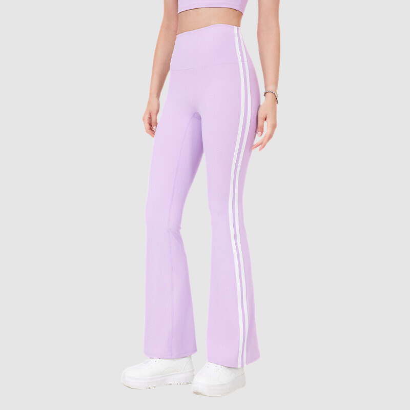 Yan Şeritli Geniş Paça Yoga Pantolonu