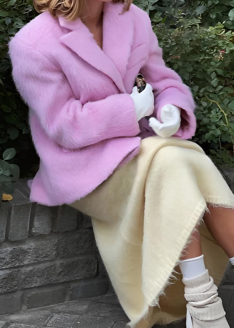 Bella Oversize Yün Dokulu Blazer Ceket