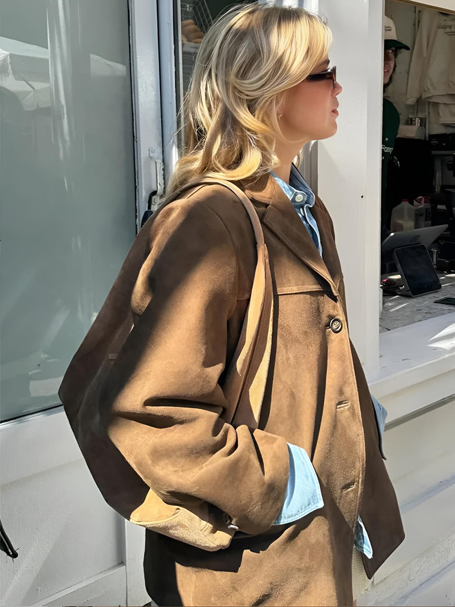 Süet Blazer Ceket
