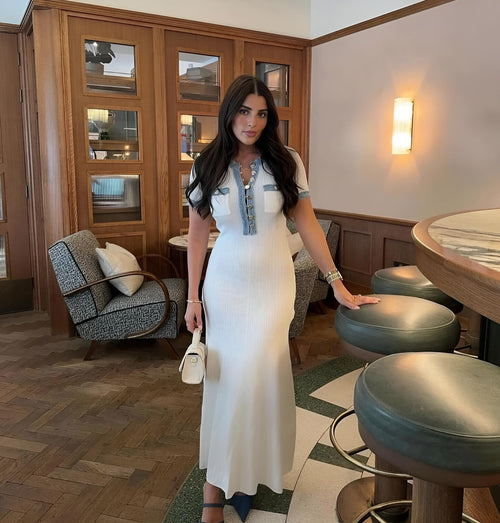 Saviana Biye Detay Maxi Elbise