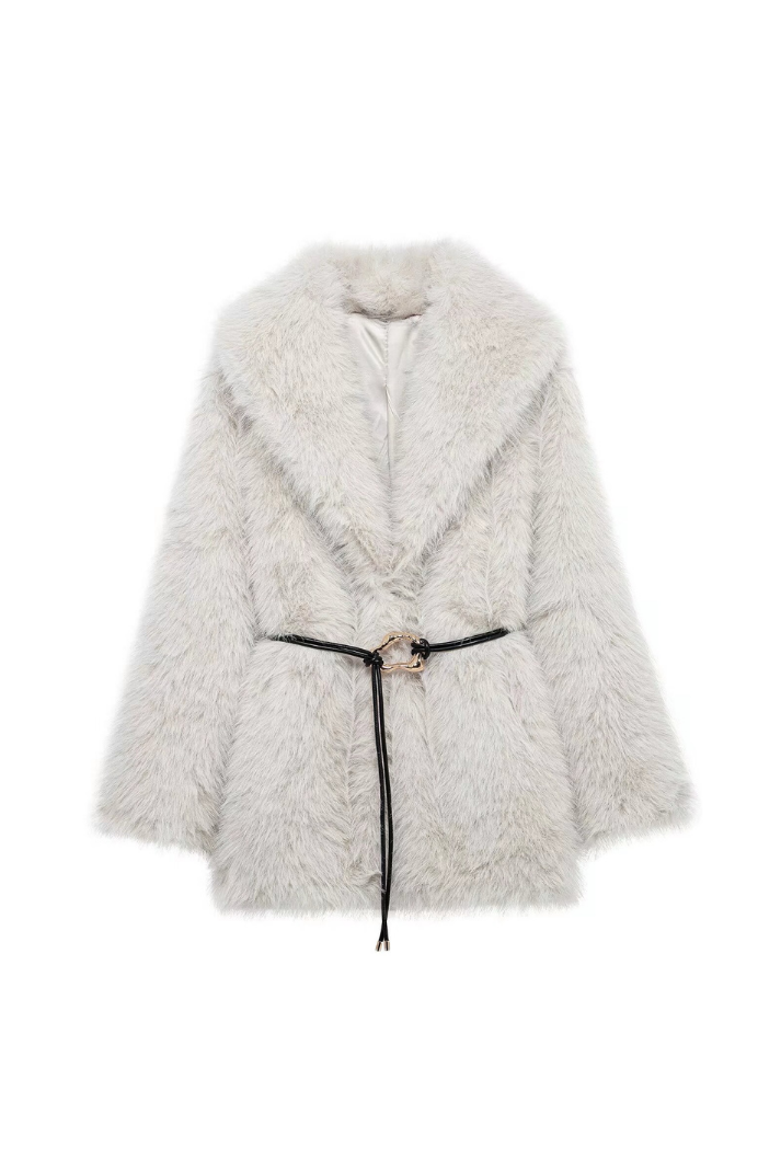 Carisse Kemerli Kürk Ceket