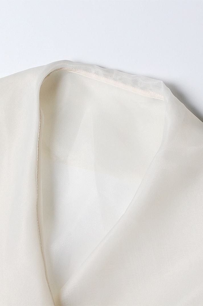 Soleil Çiçek Nakışlı Organze Ceket