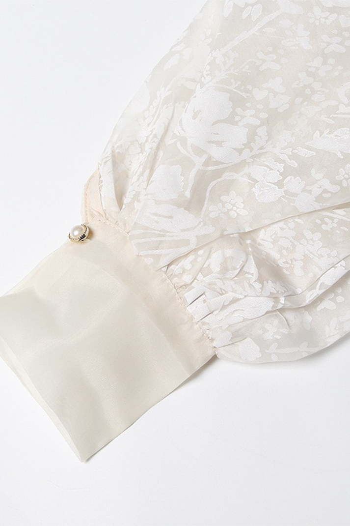 Soleil Çiçek Nakışlı Organze Ceket