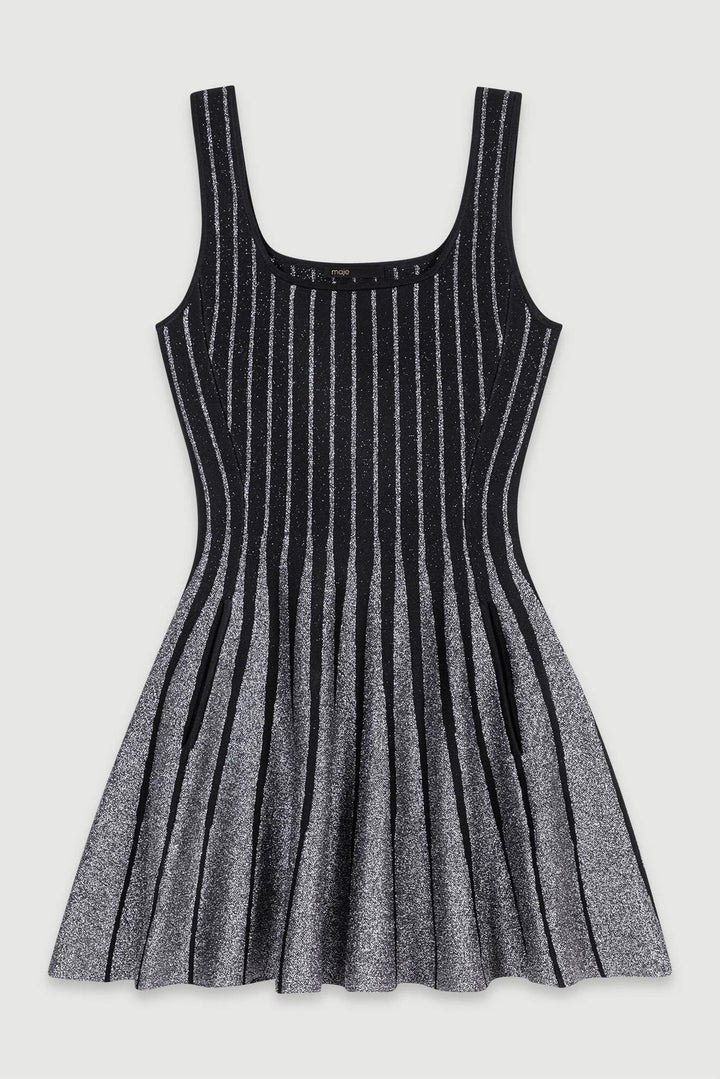 Simli Örgü Mini Elbise
