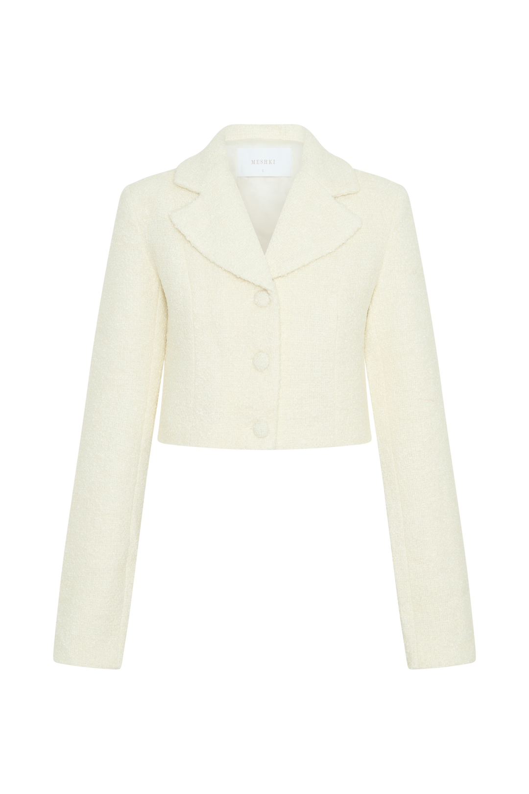 Mirelle Dokulu Buklet Kısa Kollu Uzun Üst - Fildişi