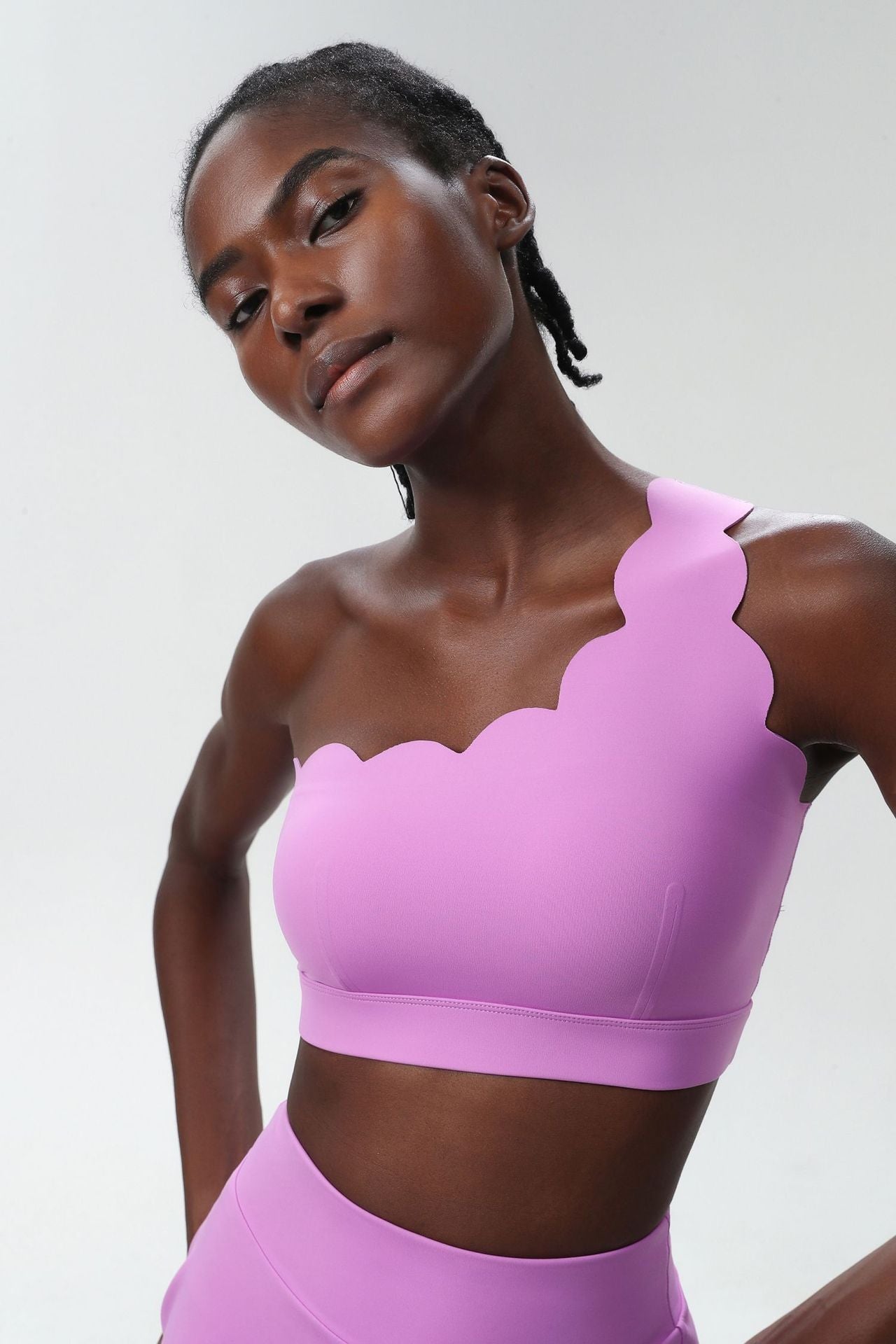 Taraklı Tek Omuz Spor Bra