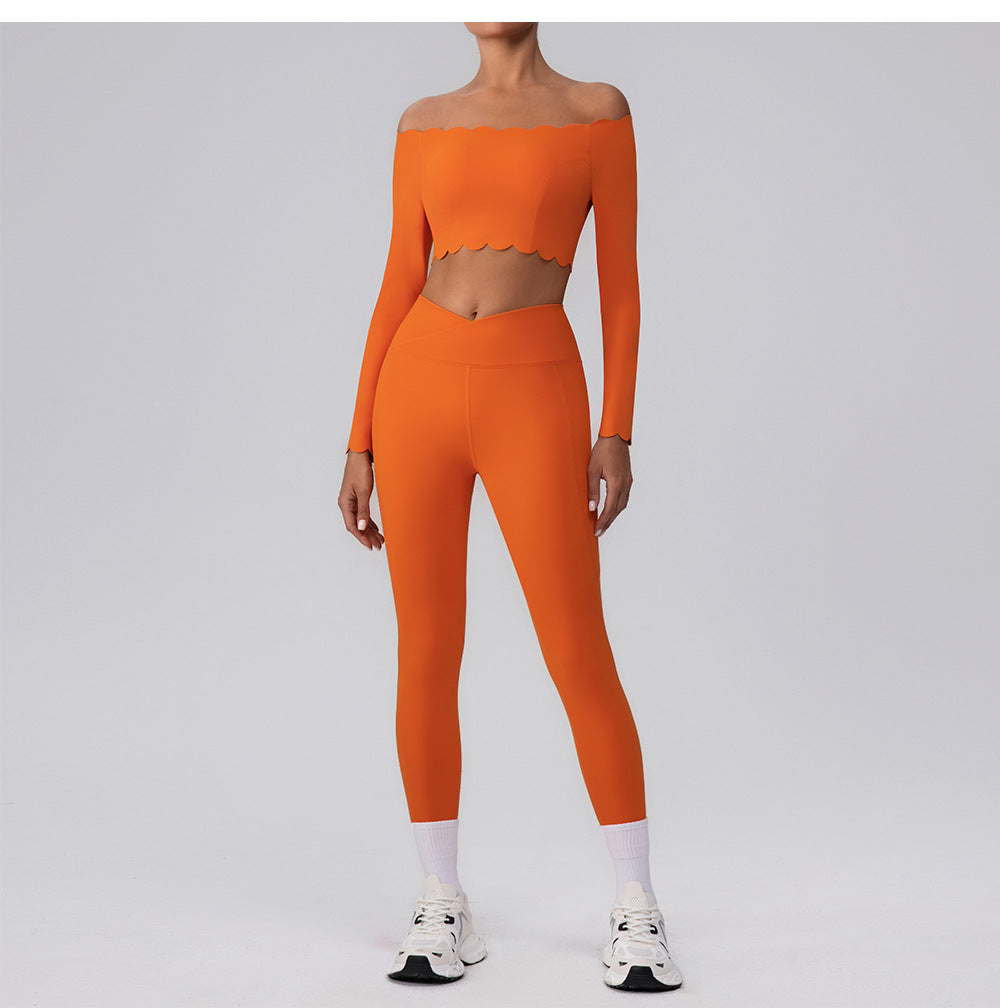 Omuz Açık Taraklı Uzun Kollu Üst