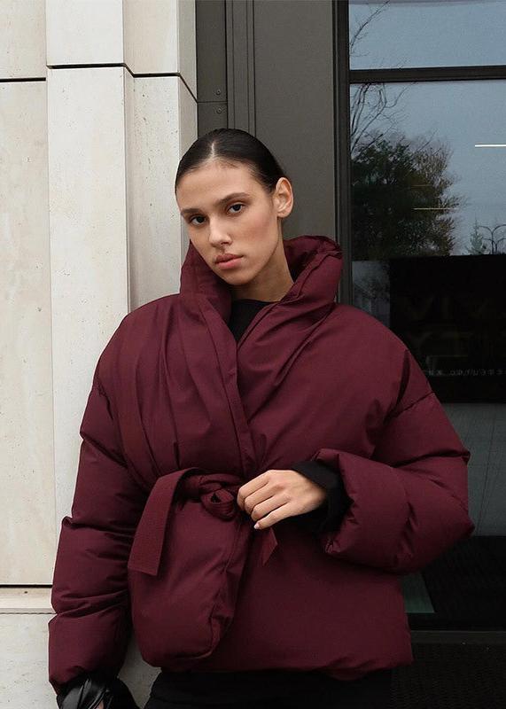 Luxura Kapitone Kuşaklı Puffer Ceket