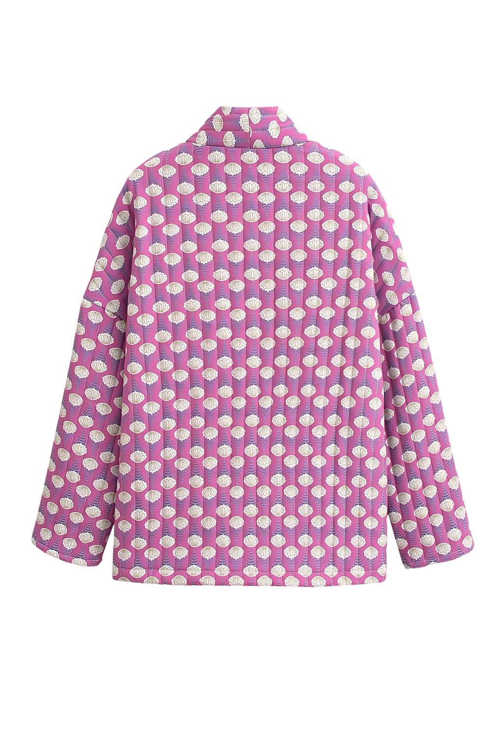 Moon Baskılı Kapitone Ceket