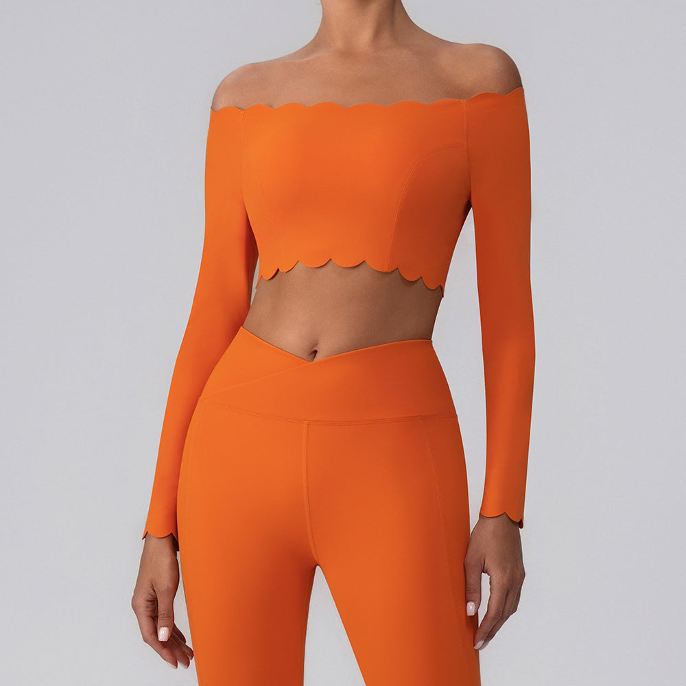 Omuz Açık Taraklı Uzun Kollu Üst