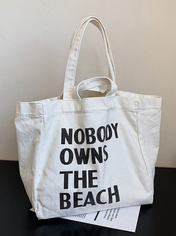 Büyük Kanvas Tote Çanta