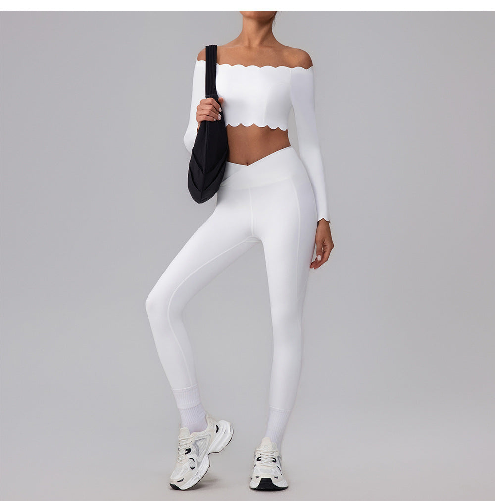 Omuz Açık Taraklı Uzun Kollu Üst