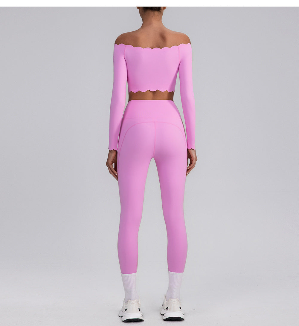 Omuz Açık Taraklı Uzun Kollu Üst