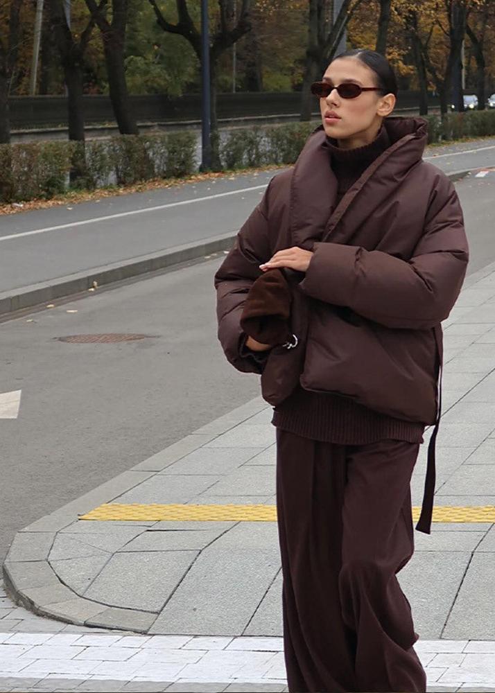 Luxura Kapitone Kuşaklı Puffer Ceket