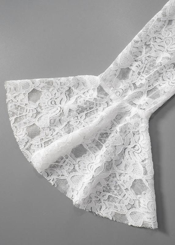 Tek Omuz Dantel Fırfırlı Mini Elbise