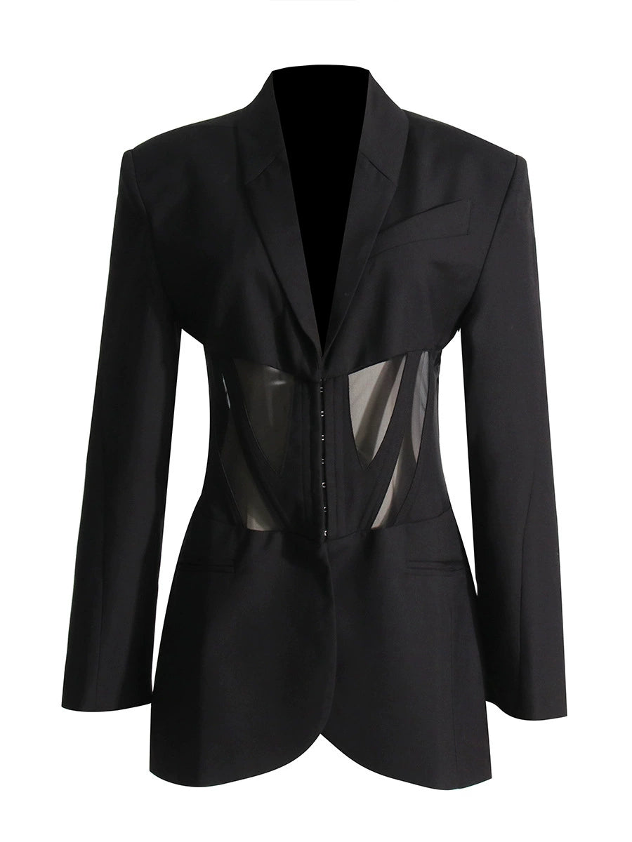Noémie Korseli Panelli Blazer Ceket