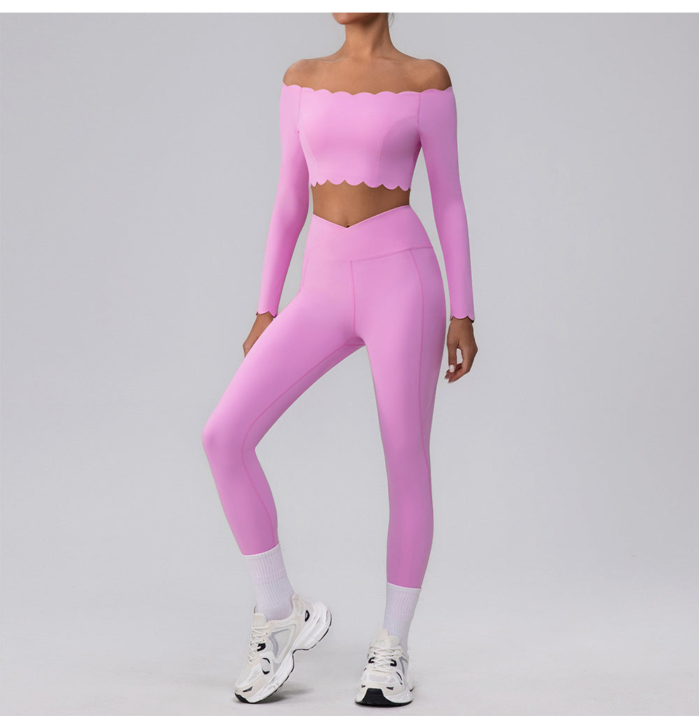 Omuz Açık Taraklı Uzun Kollu Üst