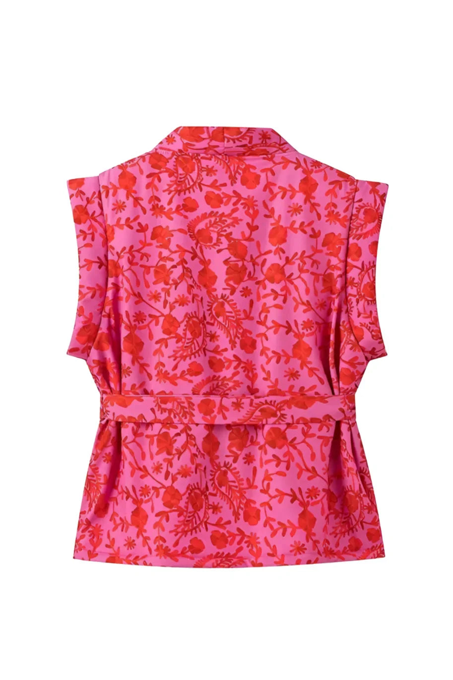 Mariolia Baskılı Kuşaklı Yelek