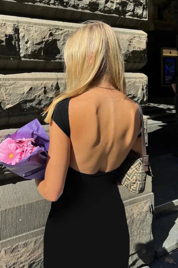 Grace Sırt Dekolteli Elbise