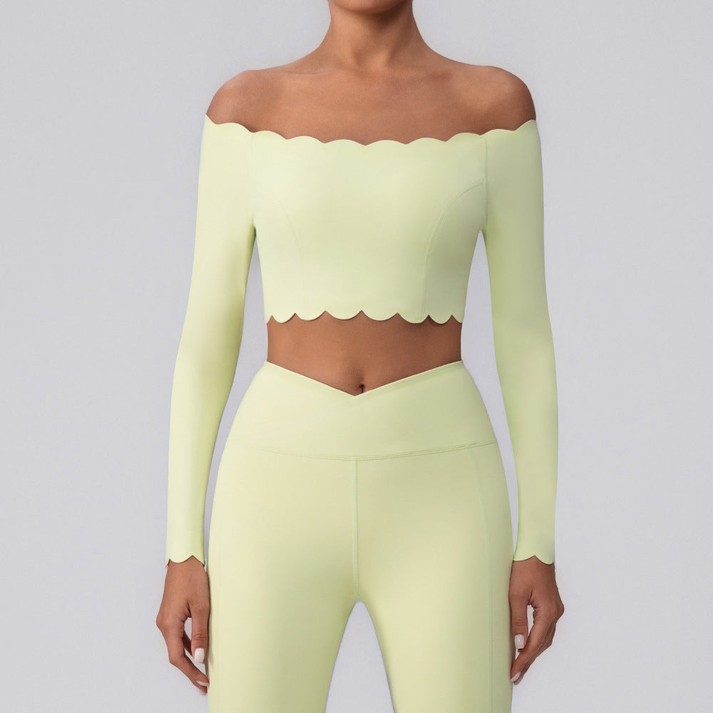 Omuz Açık Taraklı Uzun Kollu Üst