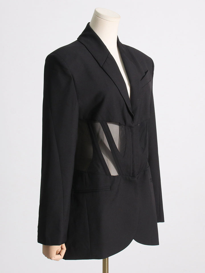 Noémie Korseli Panelli Blazer Ceket