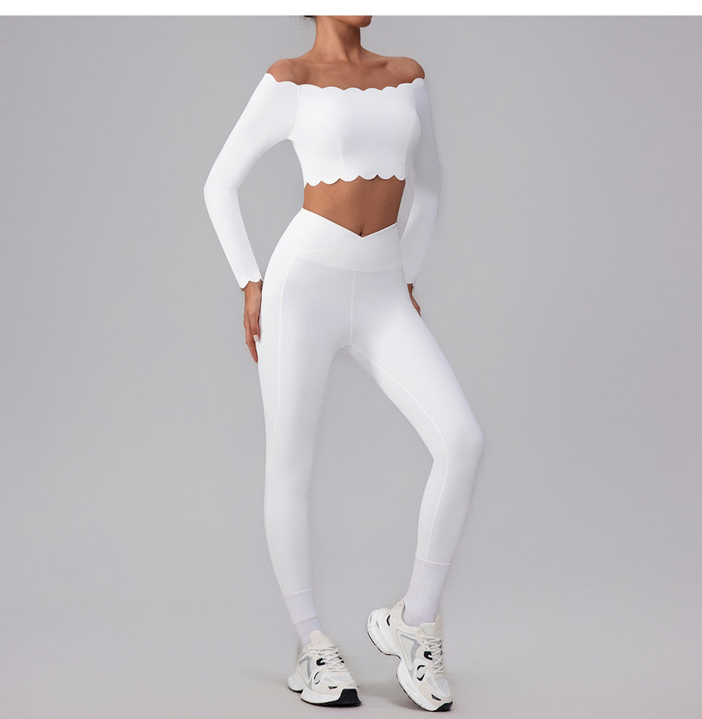 Omuz Açık Taraklı Uzun Kollu Üst