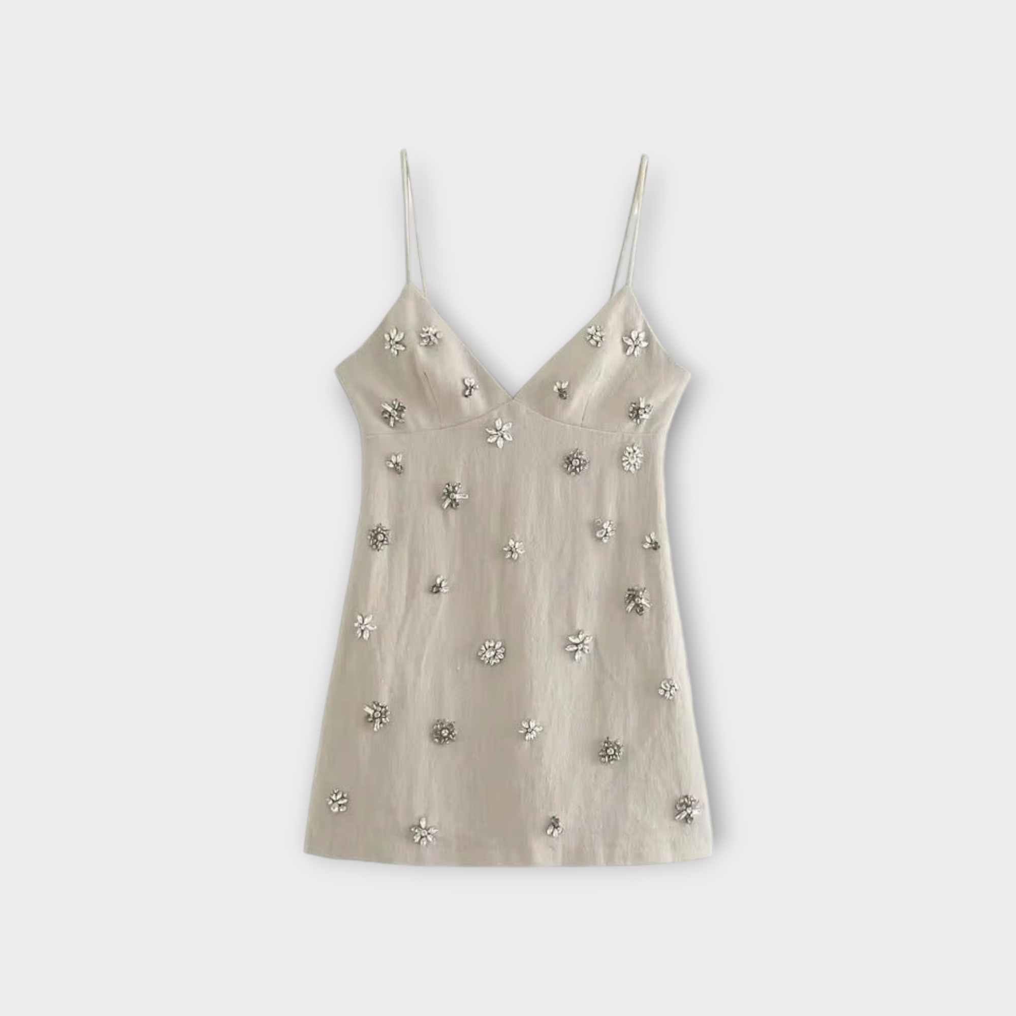 Pedraria Taşlı Mini Elbise