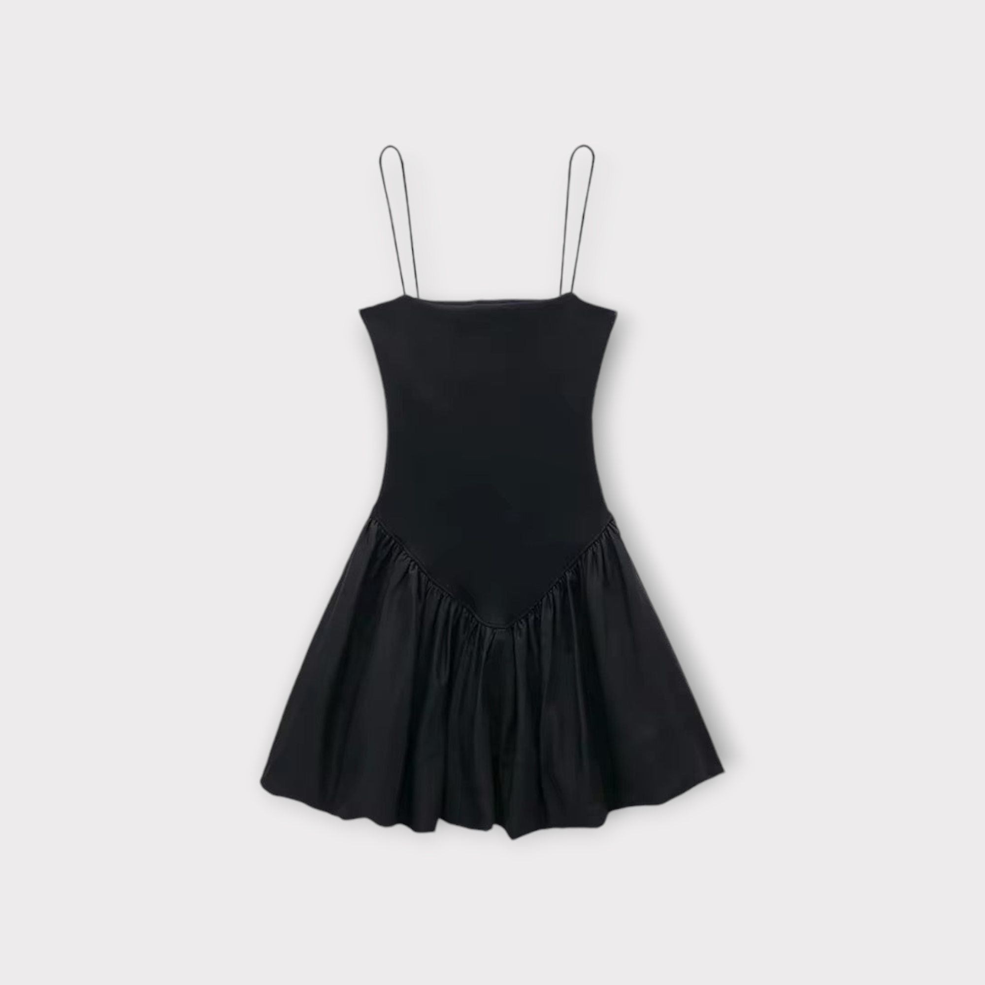 Aubrey Hafif Balon Etek Mini Elbise