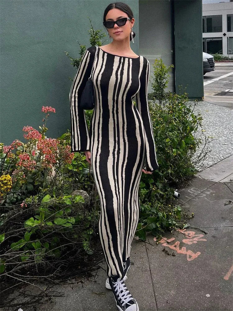 Zebra Maxi Elbise