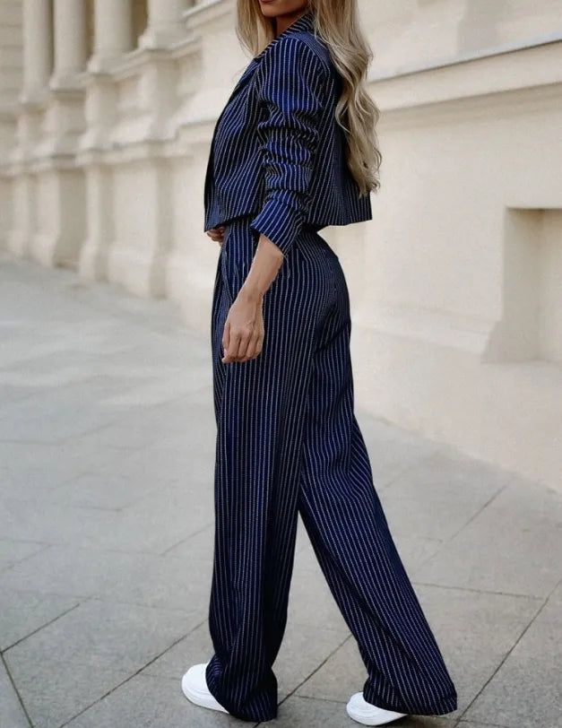 Barbara Crop Ceket Takım - Riosso