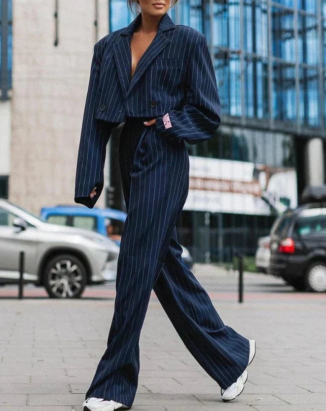 Barbara Crop Ceket Takım - Riosso