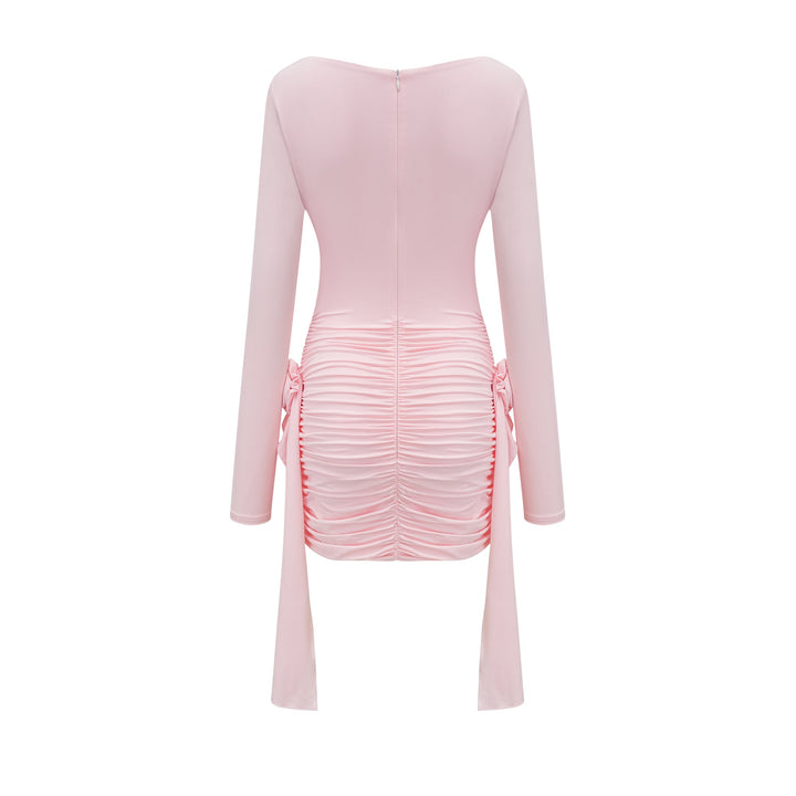 Chloé Pembe Uzun Kollu Çiçekli Elbise
