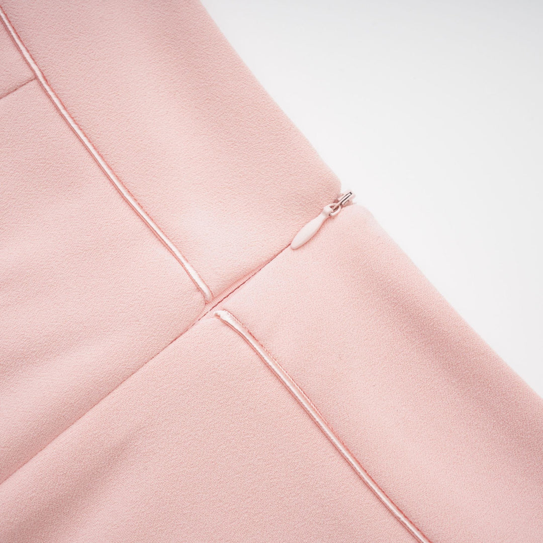 Claretta Renk Bloklu Blazer Ve Pantolon Uyumlu Takım