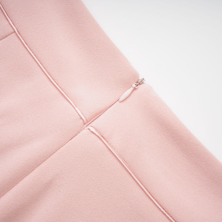 Claretta Renk Bloklu Blazer Ve Pantolon Uyumlu Takım