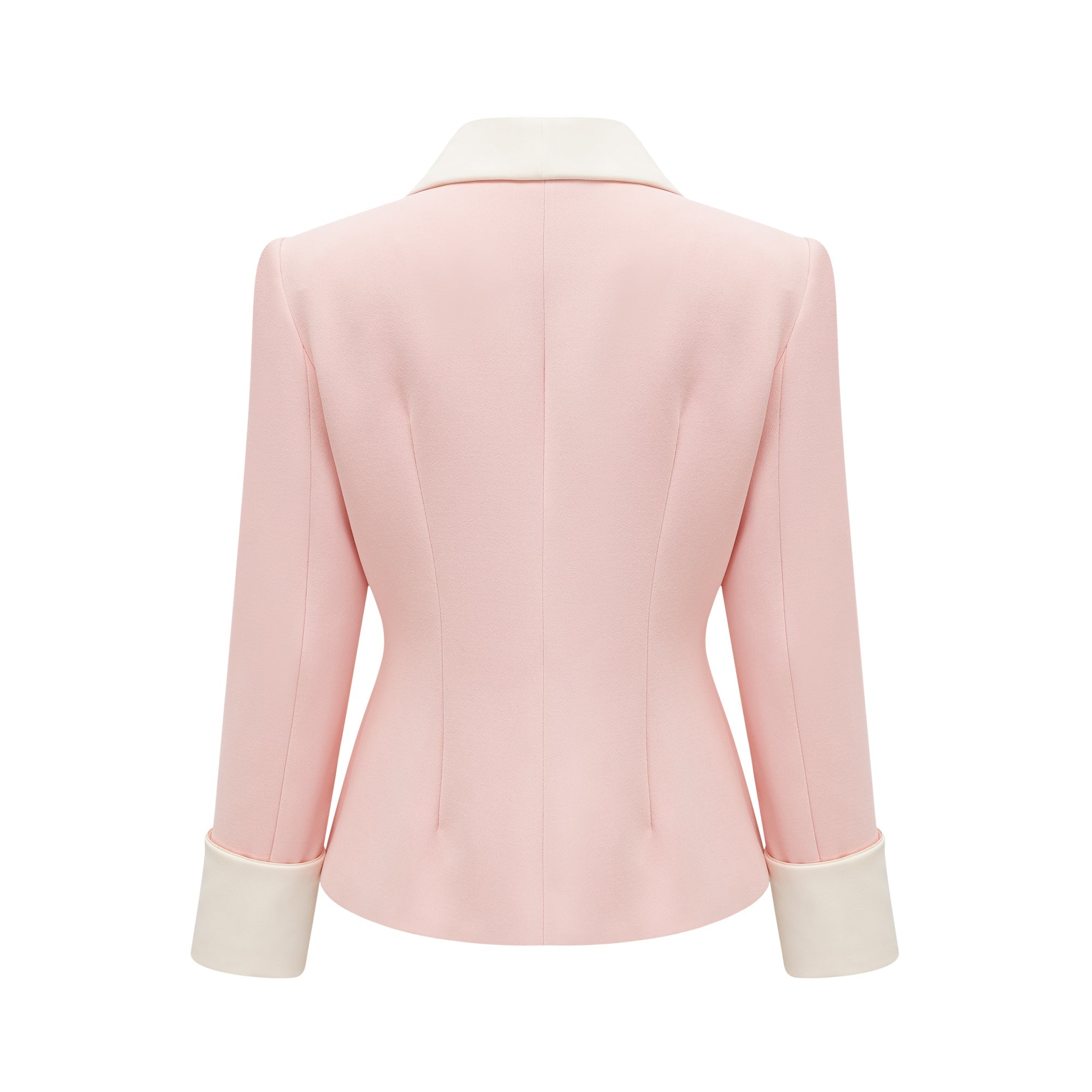 Claretta Renk Bloklu Blazer Ve Pantolon Uyumlu Takım