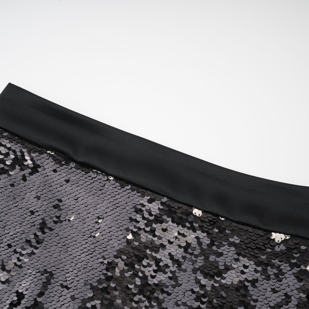 Magali Siyah Pullu Mini Etek