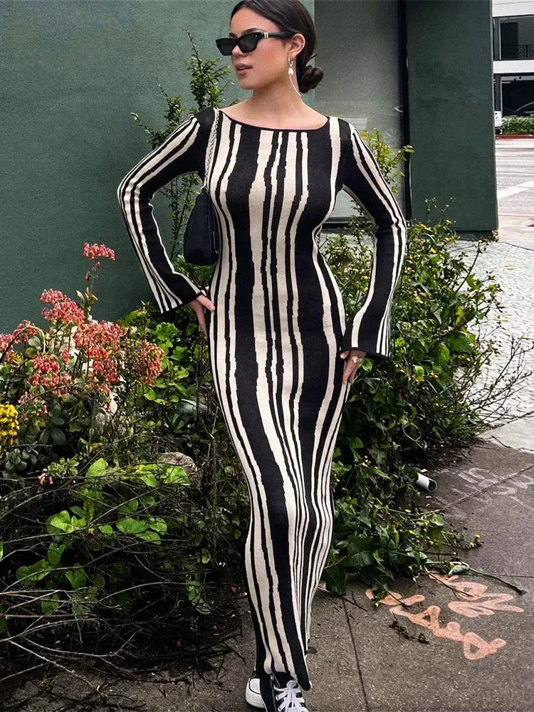 Zebra Maxi Elbise