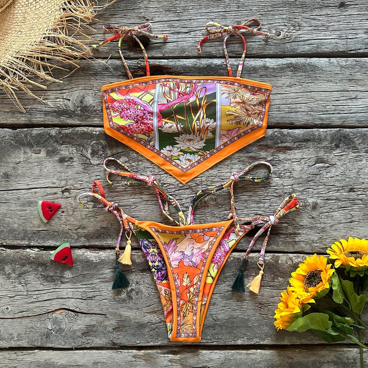 Lexa Desenli Üçgen Bikini Takımı