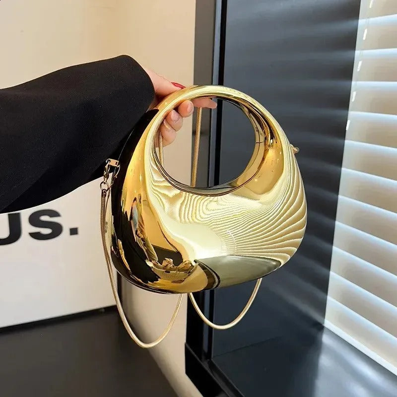 Golden Akrilik Hilal Çanta