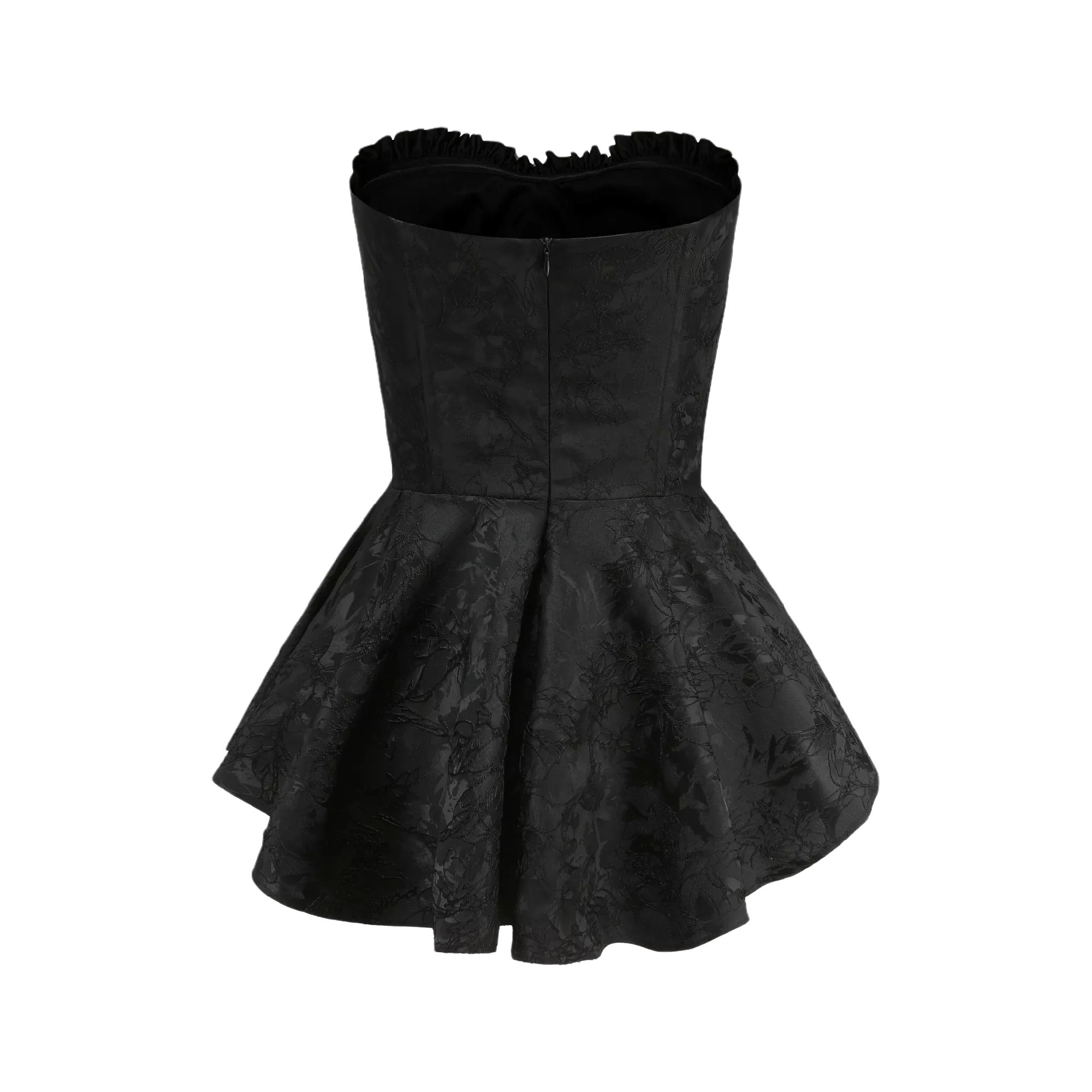 Airina dantel işlemeli flared mini elbise