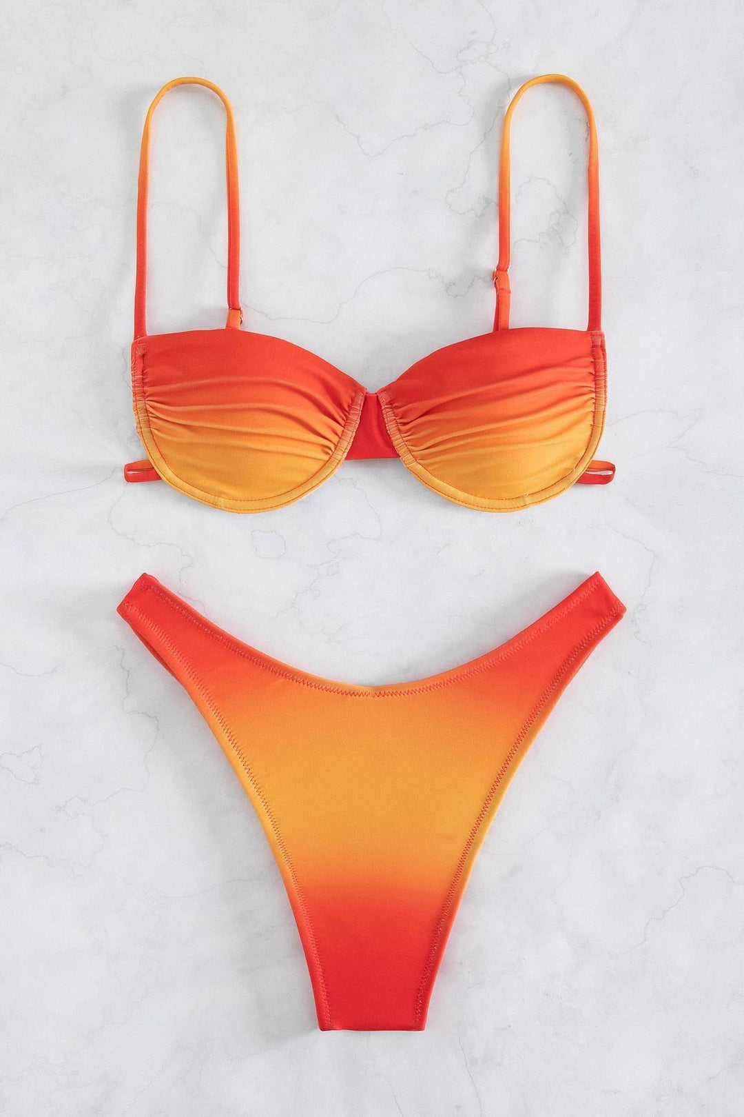 Brook Baskılı Degrade Bikini Takımı