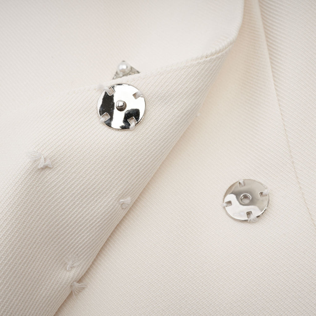 Caitlin Beyaz Suni Kürk Ceket Ve Etek Eşleştirme Seti