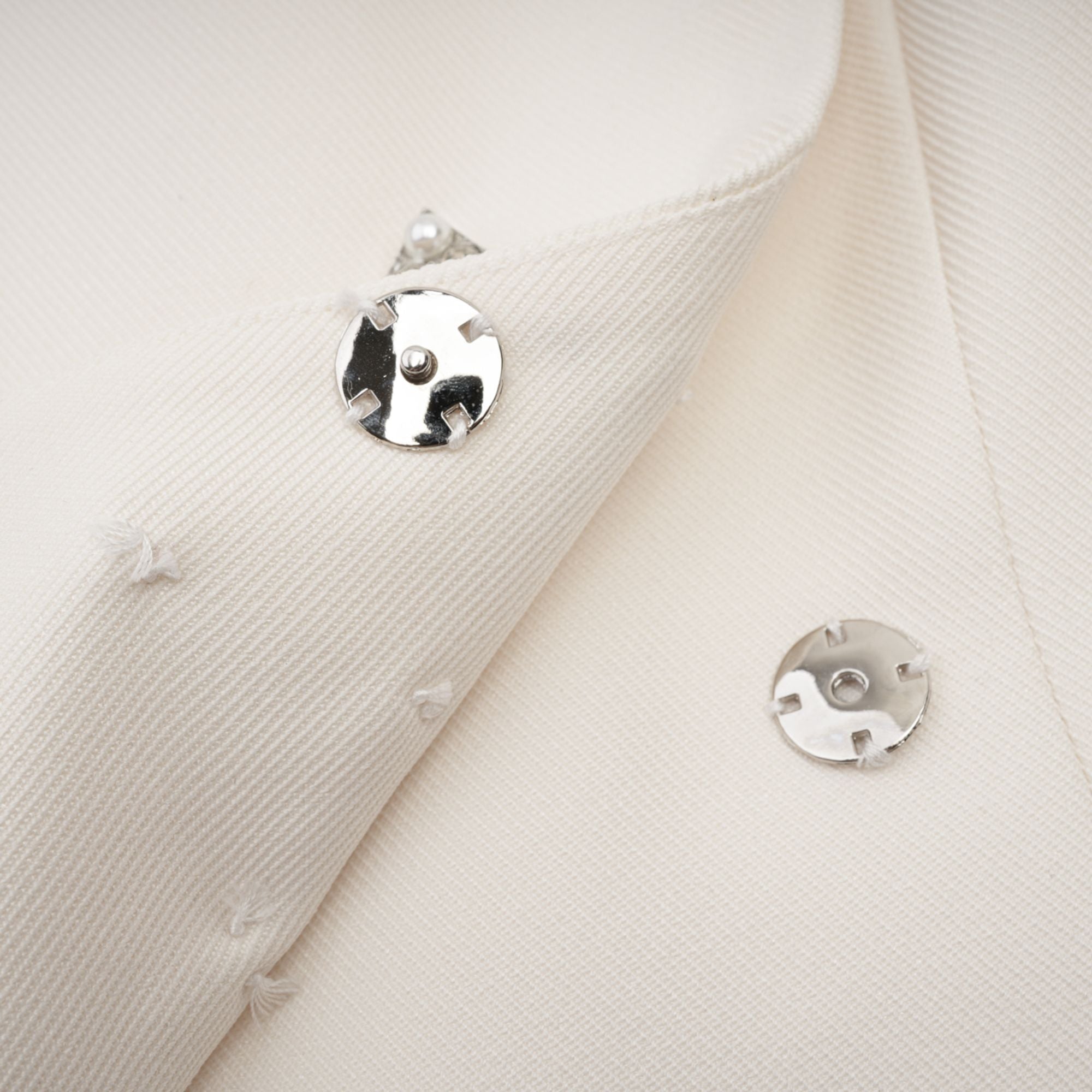 Caitlin Beyaz Suni Kürk Ceket Ve Etek Eşleştirme Seti