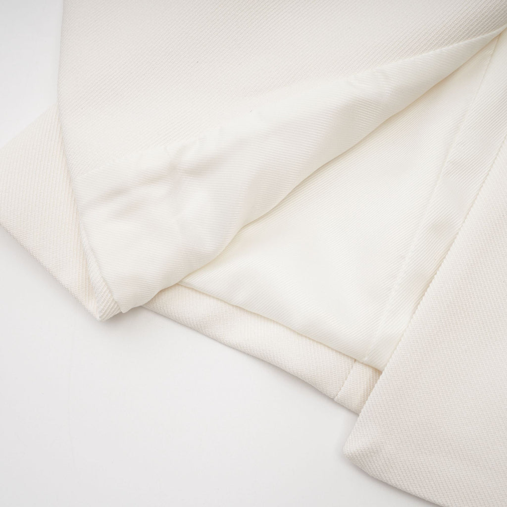 Caitlin Beyaz Suni Kürk Ceket Ve Etek Eşleştirme Seti