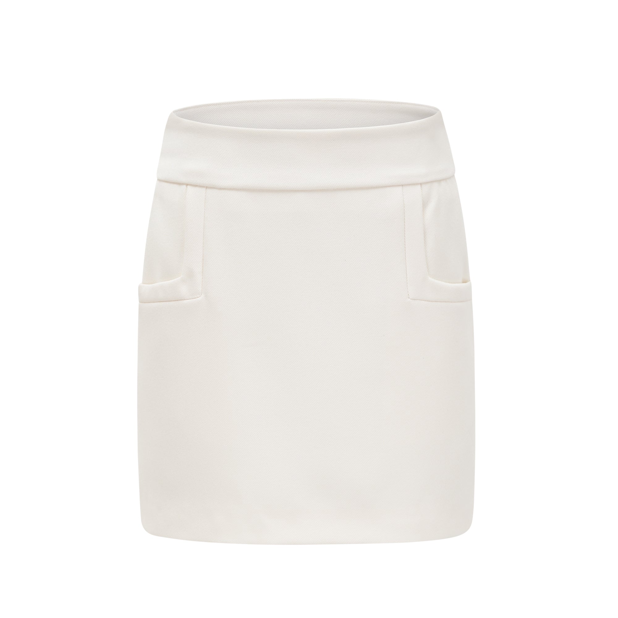 Caitlin Beyaz Suni Kürk Ceket Ve Etek Eşleştirme Seti